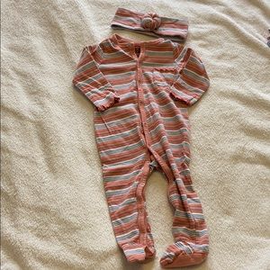 SALE 3/$12 Striped Pajama & Headband
